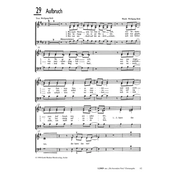 Produktbild des Artikels Aufbruch (Noten - Download)