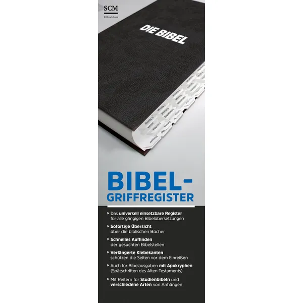 Produktbild des Artikels Bibel-Griffregister weiß ()