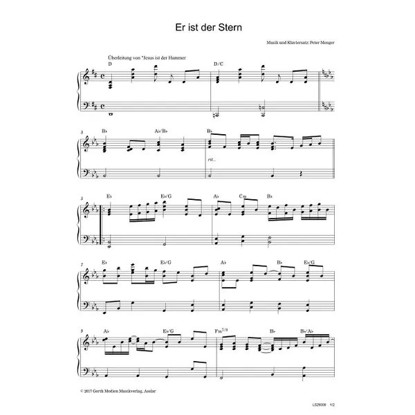 Produktbild des Artikels Er ist der Stern (Noten - Download)
