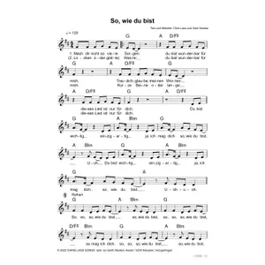 Produktbild des Artikels So, wie du bist (Noten - Download)