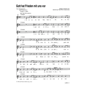 Produktbild des Artikels Gott hat Frieden mit uns vor (Noten - Download)