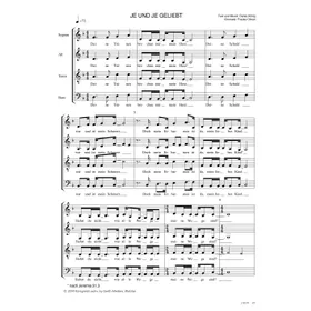 Produktbild des Artikels Je und je geliebt (Noten - Download)