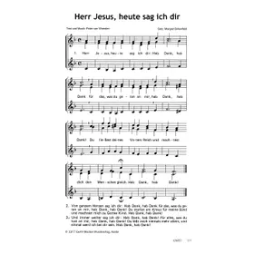 Produktbild des Artikels Herr Jesus, heute sag ich dir (Noten - Download)