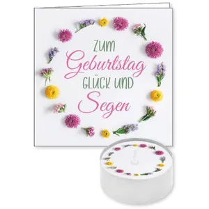 Produktbild des Artikels Lichtgruß "Zum Geburtstag Glück und Segen" ()