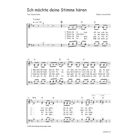 Produktbild des Artikels Ich möchte deine Stimme hören (Noten - Download)