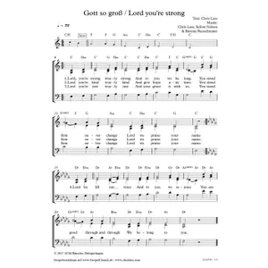 Produktbild des Artikels So groß (Noten - Download)