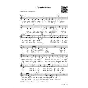 Produktbild des Artikels Dir sei die Ehre (Noten - Download)
