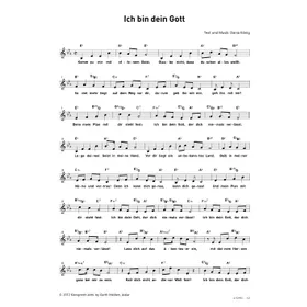 Produktbild des Artikels Ich bin dein Gott (Noten - Download)