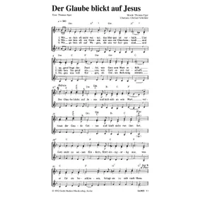 Produktbild des Artikels Der Glaube blickt auf Jesus (Noten - Download)