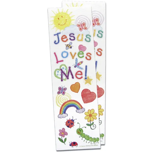 Produktbild des Artikels Kinder-Lesezeichen "Jesus loves me" - 10er Set ()