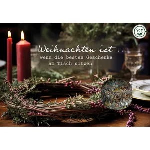 Produktbild des Artikels Teekarte - Weihnachten ist, wenn die besten Geschenke (Lebensmittel)