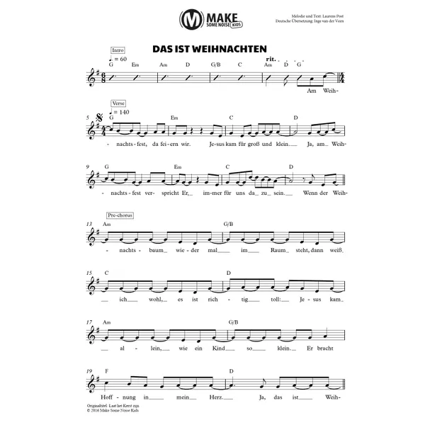 Produktbild des Artikels Das ist Weihnachten (Noten - Download)