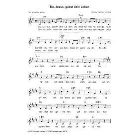 Produktbild des Artikels Du Jesus gabst dein Leben (Noten - Download)