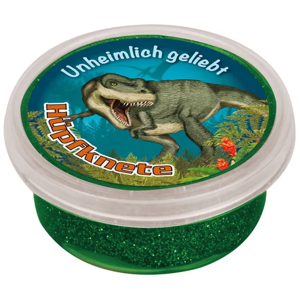 Produktbild des Artikels Springknete: Unheimlich geliebt (Dino) - mit Glitzer ()