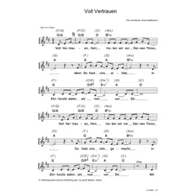 Produktbild des Artikels Voll Vertrauen (Noten - Download)