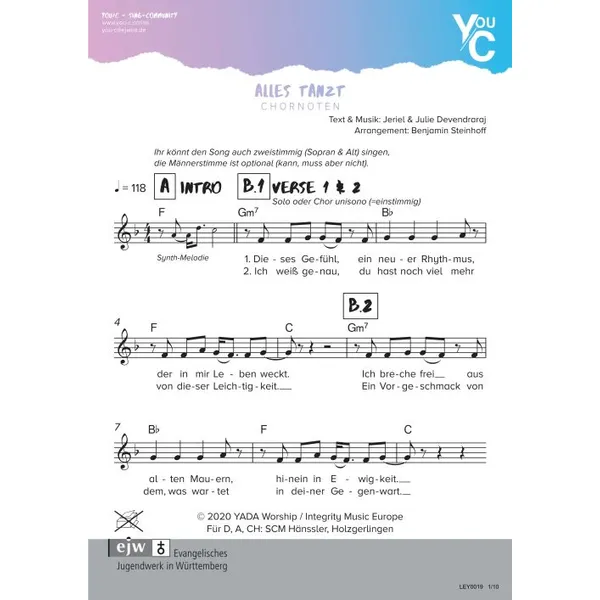 Produktbild des Artikels Alles tanzt (Noten - Download)