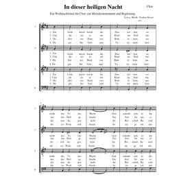 Produktbild des Artikels In dieser heiligen Nacht (Noten - Download)