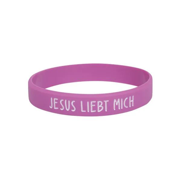 Produktbild des Artikels Armband "Jesus liebt mich" - lila ()