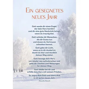 Produktbild des Artikels Postkarten: Ein gesegnetes neues Jahr 4 Stk. (Schreibwaren)