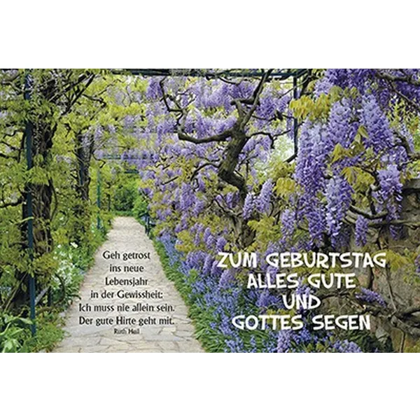 Produktbild des Artikels Faltkarte: Zum Geburtstag alles Gute (Schreibwaren)