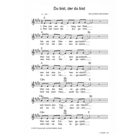 Produktbild des Artikels Du bist, der du bist (Noten - Download)
