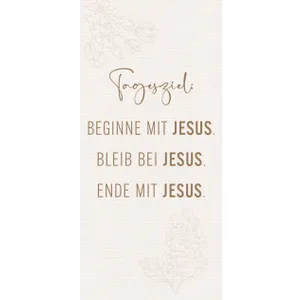 Produktbild des Artikels Metallschild: Tagesziel Jesus ()