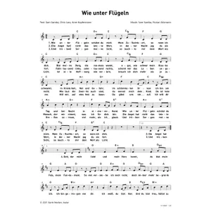 Produktbild des Artikels Wie unter Flügeln (Noten - Download)