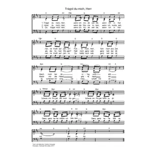 Produktbild des Artikels Trägst du mich Herr (Noten - Download)