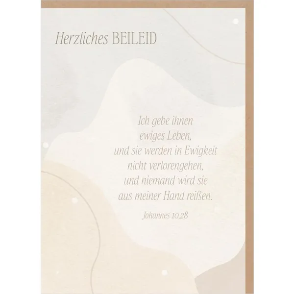 Produktbild des Artikels Faltkarte "Herzliches Beileid" (Schreibwaren)