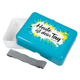 Stimmungsbild zu Brotdose mit Elastikband "Heute ist dein Tag"