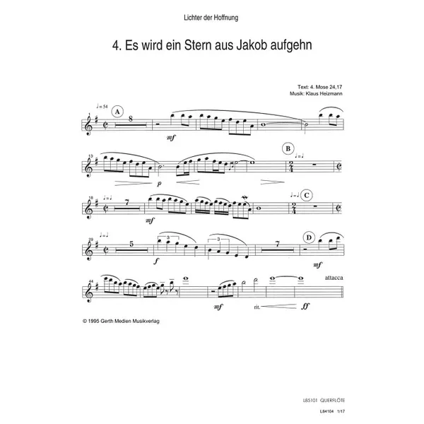 Produktbild des Artikels Es wird ein Stern aus Jakob aufgehn (Orchestereinzelstimmen) (Noten - Download)