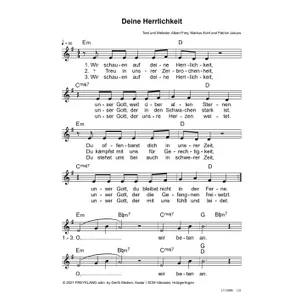 Produktbild des Artikels Deine Herrlichkeit (Noten - Download)
