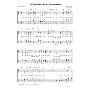 Produktbild des Artikels Es klingt ein Lied so frisch und frei (Noten - Download)