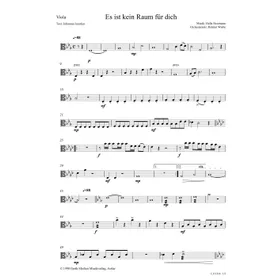 Produktbild des Artikels Es ist kein Raum für dich (Viola) (Noten - Download)