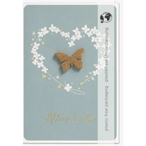 Produktbild des Artikels Faltkarte "Alles Liebe" (Schreibwaren)