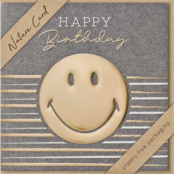Produktbild des Artikels Faltkarte "Happy Birthday" - Smiley (Schreibwaren)