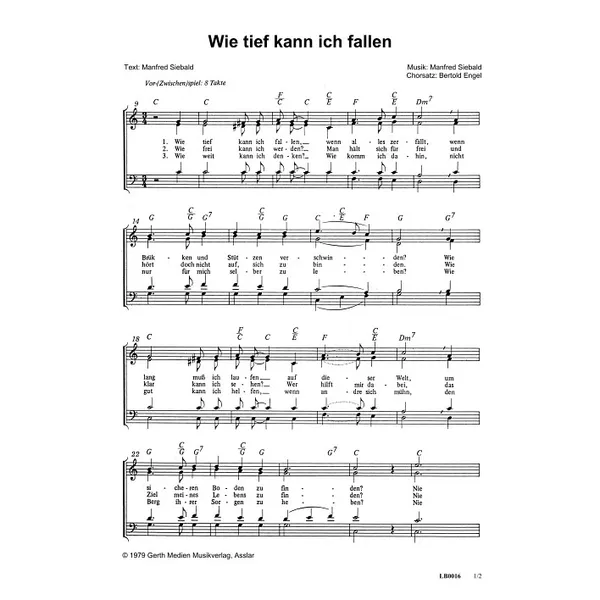 Produktbild des Artikels Wie tief kann ich fallen (Noten - Download)