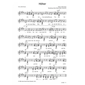 Produktbild des Artikels Höher (Noten - Download)