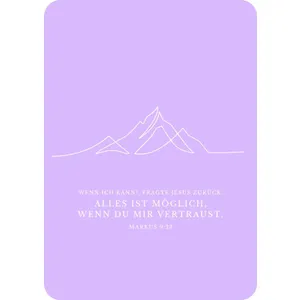 Produktbild des Artikels Postkarte "One Line - Berge" (Schreibwaren)