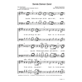 Produktbild des Artikels Sende deinen Geist (Noten - Download)