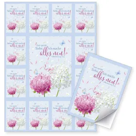 Produktbild des Artikels Jahreslosung 2026 - Aufkleber-Grußkarten, 4 Stk Grafik (Schreibwaren)