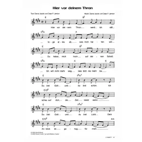 Produktbild des Artikels Hier vor deinem Thron (Noten - Download)