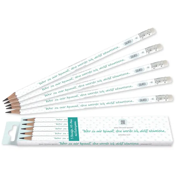 Produktbild des Artikels Bleistifte Herz-Design 5er Pack (Schreibwaren)