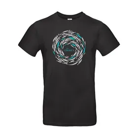 Produktbild des Artikels T-Shirt "Gegen den Strom" schwarz, 3XL ()
