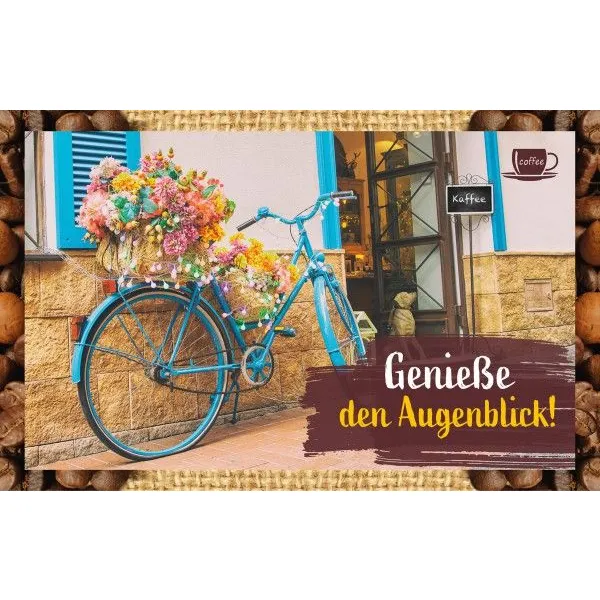 Produktbild des Artikels Kaffeekarte - Genieße den Augenblick! (Lebensmittel)