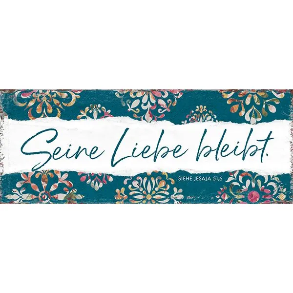 Produktbild des Artikels Metallschild lang - Seine Liebe ()