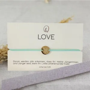 Produktbild des Artikels Armband "Love" vergoldet ()