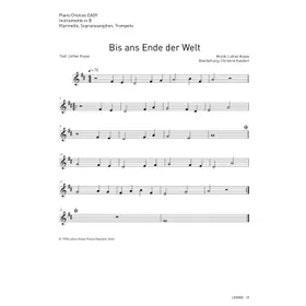 Produktbild des Artikels Bis ans Ende der Welt (Noten - Download)