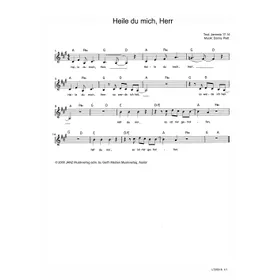 Produktbild des Artikels Heile du mich Herr (Noten - Download)