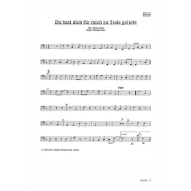 Produktbild des Artikels Du hast dich für mich zu Tode geliebt (Bass) (Noten - Download)